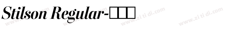 Stilson Regular字体转换 Stilson Regular字体转换
